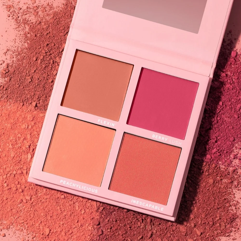 BE BELLA Blushed Color Quad Blush Palette | Deep | New BH